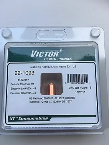 Victor Thermal Dynamics Plasma Electrode 22-1093 For Victor Plasma Cutting